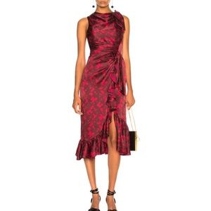 CINQ A SEPT
Nanon Dress in Rhubarb Camilla Red size 6